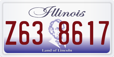 IL license plate Z638617