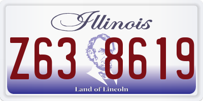 IL license plate Z638619