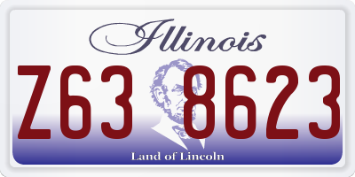 IL license plate Z638623