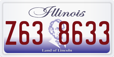 IL license plate Z638633