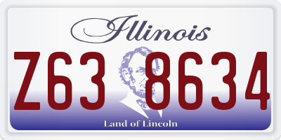 IL license plate Z638634