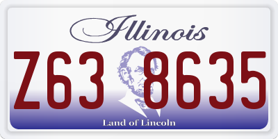 IL license plate Z638635