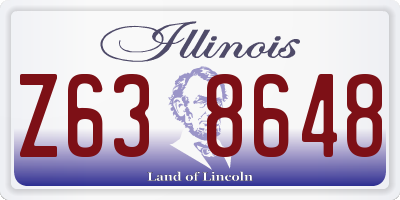 IL license plate Z638648