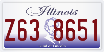 IL license plate Z638651