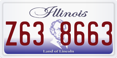 IL license plate Z638663