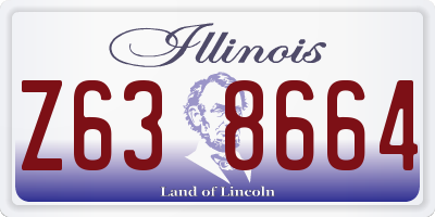 IL license plate Z638664