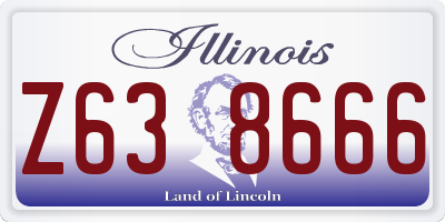 IL license plate Z638666