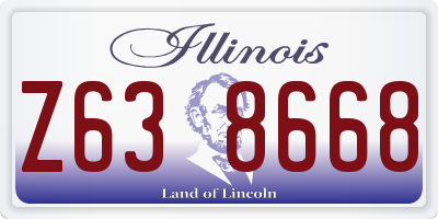 IL license plate Z638668