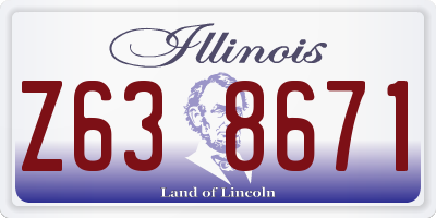 IL license plate Z638671