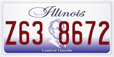 IL license plate Z638672