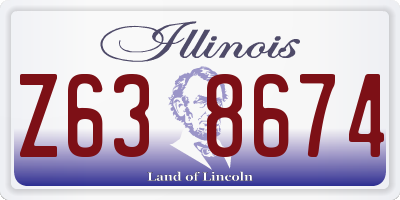 IL license plate Z638674