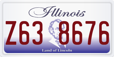 IL license plate Z638676