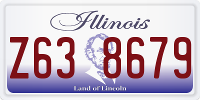 IL license plate Z638679