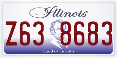 IL license plate Z638683