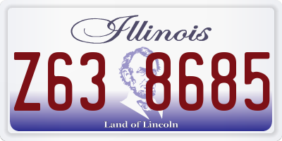 IL license plate Z638685