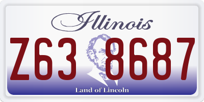 IL license plate Z638687