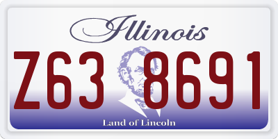 IL license plate Z638691
