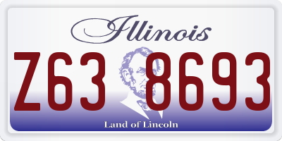 IL license plate Z638693