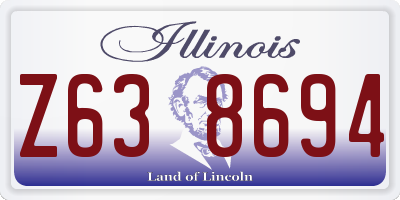 IL license plate Z638694