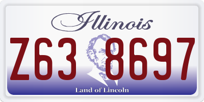 IL license plate Z638697