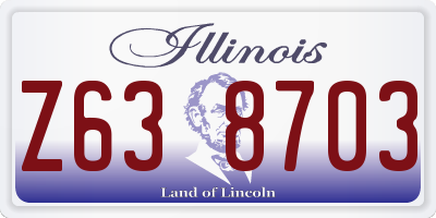 IL license plate Z638703