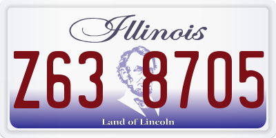 IL license plate Z638705