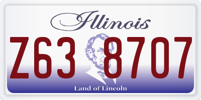 IL license plate Z638707