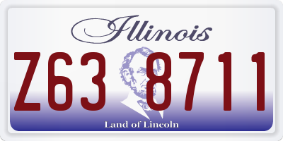 IL license plate Z638711