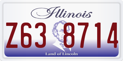 IL license plate Z638714