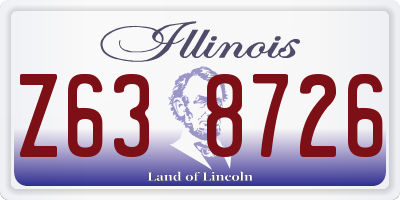 IL license plate Z638726