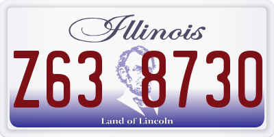IL license plate Z638730