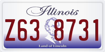 IL license plate Z638731