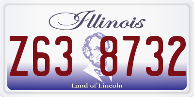 IL license plate Z638732