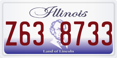 IL license plate Z638733