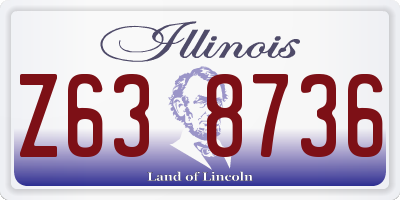 IL license plate Z638736
