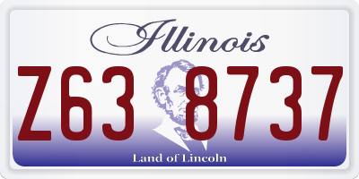IL license plate Z638737