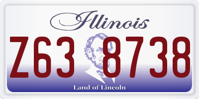 IL license plate Z638738