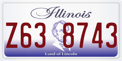 IL license plate Z638743