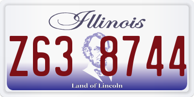 IL license plate Z638744