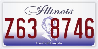 IL license plate Z638746