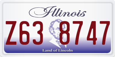 IL license plate Z638747