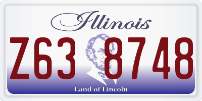 IL license plate Z638748