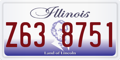 IL license plate Z638751