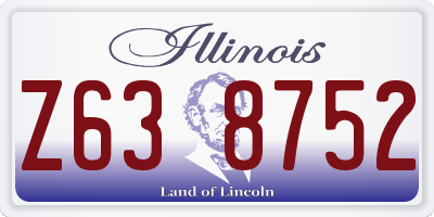 IL license plate Z638752