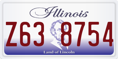 IL license plate Z638754