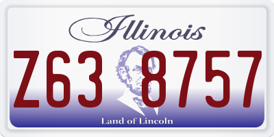 IL license plate Z638757