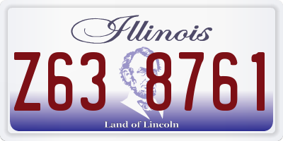 IL license plate Z638761