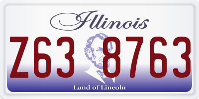 IL license plate Z638763