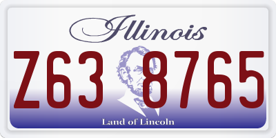 IL license plate Z638765