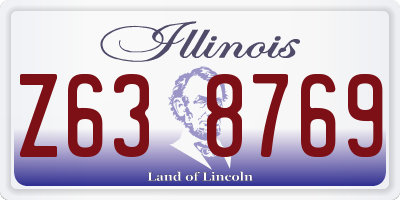 IL license plate Z638769